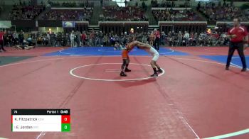 74 lbs Cons. Round 3 - Elias Jordan, Grand Forks Gladiators vs Kylan Fitzpatrick, Killdeer Cowboy Wrestling