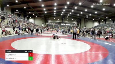 105 lbs Semifinal - Preston Giles, Coahulla Creek High School Wrestling vs Wyatt Bunch, The Storm Wrestling Center