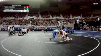 157-D1 3rd Place Match - Kaleb Cruz, Sunnyside High School vs Mike Johnson, Casteel High School