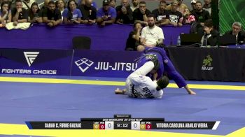 Vitoria Carolina Araujo Vieira vs Sarah C. Firme Galvao 2026 Brasileiro Jiu-Jitsu IBJJF