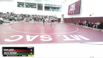 285 lbs Round 2 (3 Team) - Isaac Lopez, Mt. SAC (Maroon) vs Bryce Meggers, Sierra College (White)