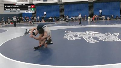 149 lbs Quarterfinal - Cody Thompson, Colorado School Of Mines vs Alex Castaneda, Colorado Mesa