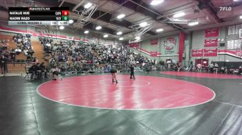 105 lbs Cons. Round 3 - Naomi Razo, Victor Valley vs Natalie Hue, Capo Valley