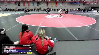 131 B Cons. Round 2 - Bella Serrano, New Jersey City University vs Madison Cook, Carthage College