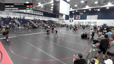 144 lbs Quarterfinal - Connor Herkins, Villa Park High School vs Henry Tom, Dominator