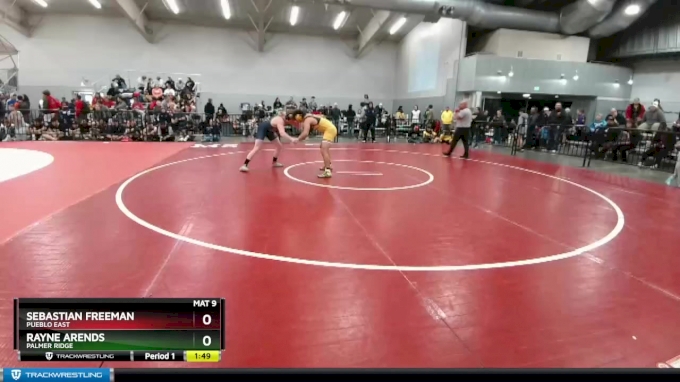 175 lbs Champ. Round 2 - Sebastian Freeman, Pueblo East vs Rayne Arends ...