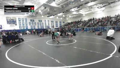 145 lbs Champ. Round 1 - Samantha Garcia, Riverside Poly vs Sophia Lopez, Canyon (Anaheim)