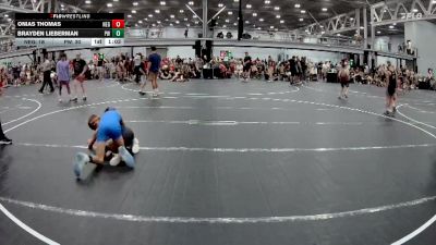84 lbs Round 7 (8 Team) - Onias Thomas, New England Gold vs Brayden Lieberman, Prestige Worldwide