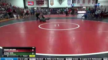 145 lbs Quarterfinal - River Belger, Notre Dame, Burlington vs Kyrie Tate, Dubuque Hempstead