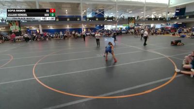 107 lbs 7th Place Match - Sofia Ramos, Unattached vs Lillian Kendel, The Barn LLC
