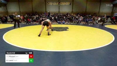 168 lbs Round Of 32 - Tucker Roybal, Union (UT) vs Brett Lamb, Poudre (CO)