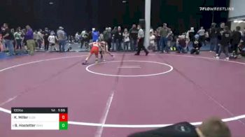 100 lbs Quarterfinal - Klint Miller, Elco vs Blake Hostetter, Oxford