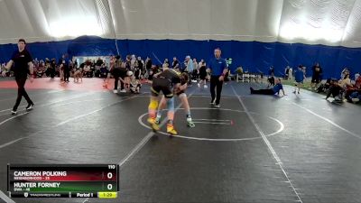 110 lbs Round 2 (3 Team) - Cameron Polking, Neighborhood vs Hunter Forney, DWA