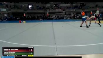 84 lbs Semis (4 Team) - Easton Rossman, Rocori vs Cole Berhow, Brainerd/Pillager