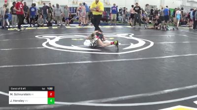 102-S lbs Consi Of 8 #1 - Maxwell Schnurstein, MI vs Jacob Hensley, WV