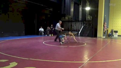 53-58 lbs Semifinal - Ireland Parnell, Quaker Valley vs Levi Dunkin, Wheeling WC