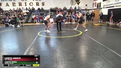 144 lbs Quarterfinal - Cadyn Dana, Wapsie Valley vs Landyn Ankrum, HLV, Victor