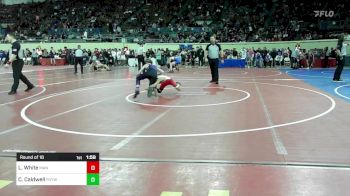72 lbs Round Of 16 - Levi White, Mannford vs Callan Caldwell, Fort Gibson Youth Wrestling