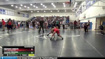 152 lbs Quarterfinal - Damian Miranda, Warren High School vs Geovany Vargas, Santa Ana Wrestling