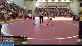 55 lbs Quarterfinal - Cooper Wright, Techfall Wrestling Club vs Bryant Jackson, North Alabama Elite Wrestling