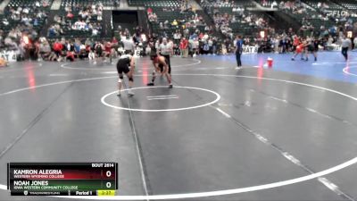 125 lbs Cons. Round 4 - Kamron Alegria, Western Wyoming College vs Noah Jones, Iowa Western Community College