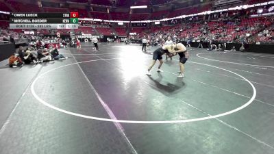 285 lbs Quarters - Owen Lueck, Stratford vs Mitchell Boeder, Kewaunee