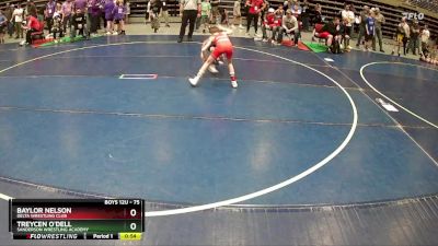 75 lbs Champ. Round 1 - Baylor Nelson, Delta Wrestling Club vs Treycen O`Dell, Sanderson Wrestling Academy