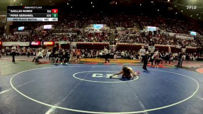 G - 115 lbs 3rd Place Match - Piper Gershmel, Billings Senior High School Girls vs Saellah Nomee, Ronan Girls