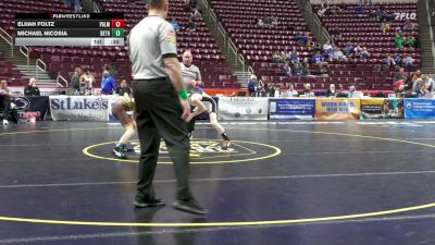 107 lbs Consi 1 - Elijah Foltz, Palmyra vs Michael Nicosia, Bethlehem Catholic