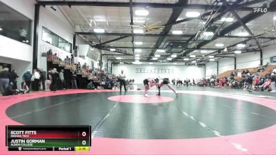 157 lbs Cons. Semi - Scott Fitts, Indiana Tech vs Justin Gorman, Albion College