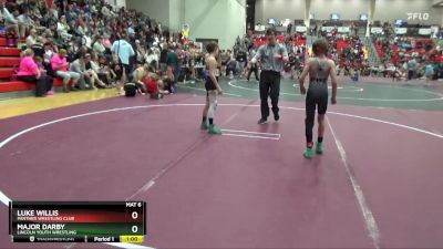 70 lbs Cons. Semi - Luke Willis, Panther Wrestling Club vs Major Darby, Lincoln Youth Wrestling