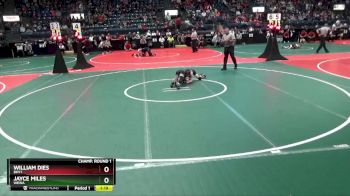 70 lbs Champ. Round 1 - Jayce Miles, WEWA vs William Dies, BKV1