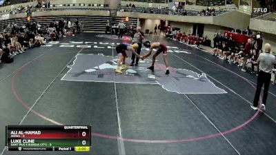 133 lbs Quarterfinals (8 Team) - Ali Al-Hamad, Anoka vs Luke Cline, Saint Pius X (Kansas City)