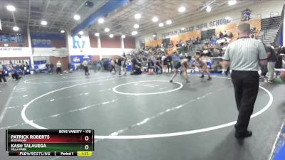 175 lbs Semifinal - Kash Talauega, Villa Park vs Patrick Roberts, Buchanan