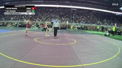 D1-106 lbs Cons. Round 2 - Jay Wilson, Clarkston HS vs Jacob Busse, Livonia Franklin