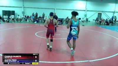 136 lbs 2nd Wrestleback (16 Team) - Lincoln Hinchman, Indiana vs Diego Benjamin, Rhode Island Gold