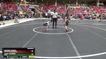 37 lbs Semifinal - Jayden Garza, Wesley Club Wrestling vs Cash Cooper, CYWC