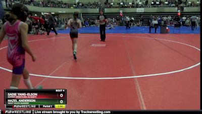 70 lbs Round 1 - Hazel Anderson, West Salem Bangor vs Sadie Yang-Elson, Summit Wrestling Academy