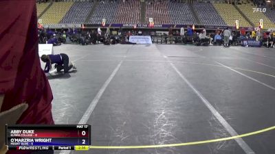 110 lbs Semis (4 Team) - Abby Duke, Elmira College vs O`marzria Wright, Mount Olive