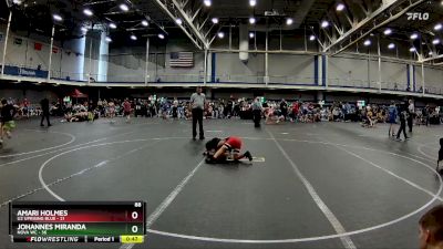 88 lbs Round 2 (10 Team) - Amari Holmes, U2 Uprising Blue vs Johannes Miranda, NOVA WC