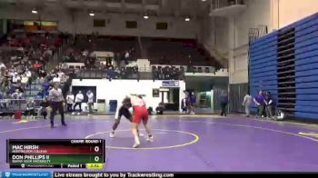 197 lbs Champ. Round 1 - Mac Hirsh, Huntingdon College vs Don Phillips II, Buena Vista University