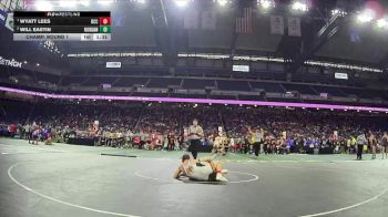 D1-132 lbs Champ. Round 1 - Wyatt Lees, Detroit Catholic Central vs Will Eastin, Rochester Adams