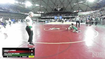 4A 106 lbs Semifinal - Crew Lambro, Tahoma vs Malachi Bolinger, Emerald Ridge