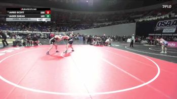 6A Boys 285 lbs Cons. Round 4 - Jared Scott, Sandy Boys vs Jager Shean, Lake Oswego Boys