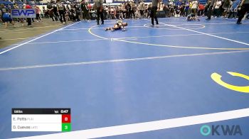 58 lbs Final - Eli Potts, Plainview Youth Wrestling Club vs Darren Cuevas, Little Axe Takedown Club