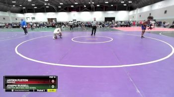 150 lbs Champ. Round 2 - Joseph Russell, Christian Brothers High School vs Jayden Fuston, Piedmont