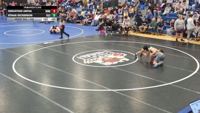 138 lbs Cons. Round 2 - Ethan Dickerson, Falconer vs Sebastian Amoia, West Seneca West/East