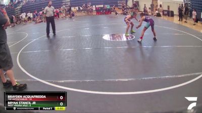 70 lbs Round 5 (8 Team) - Bryan Stancil JR, West Virginia Wild vs Brayden Acquafredda, The Untouchables