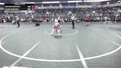 72 lbs Quarterfinal - Grayson Mitchell, Wichita Wrestling Club vs Cohen Edwards, Moyer Elite
