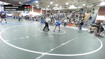 144 lbs Champ. Round 1 - Marco Landin, Rubidoux vs Georgii Guledani, Agoura